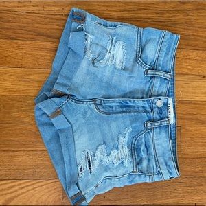 PacSun distressed jean shorts